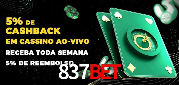 Promoções do cassino ao Vivo 837bet